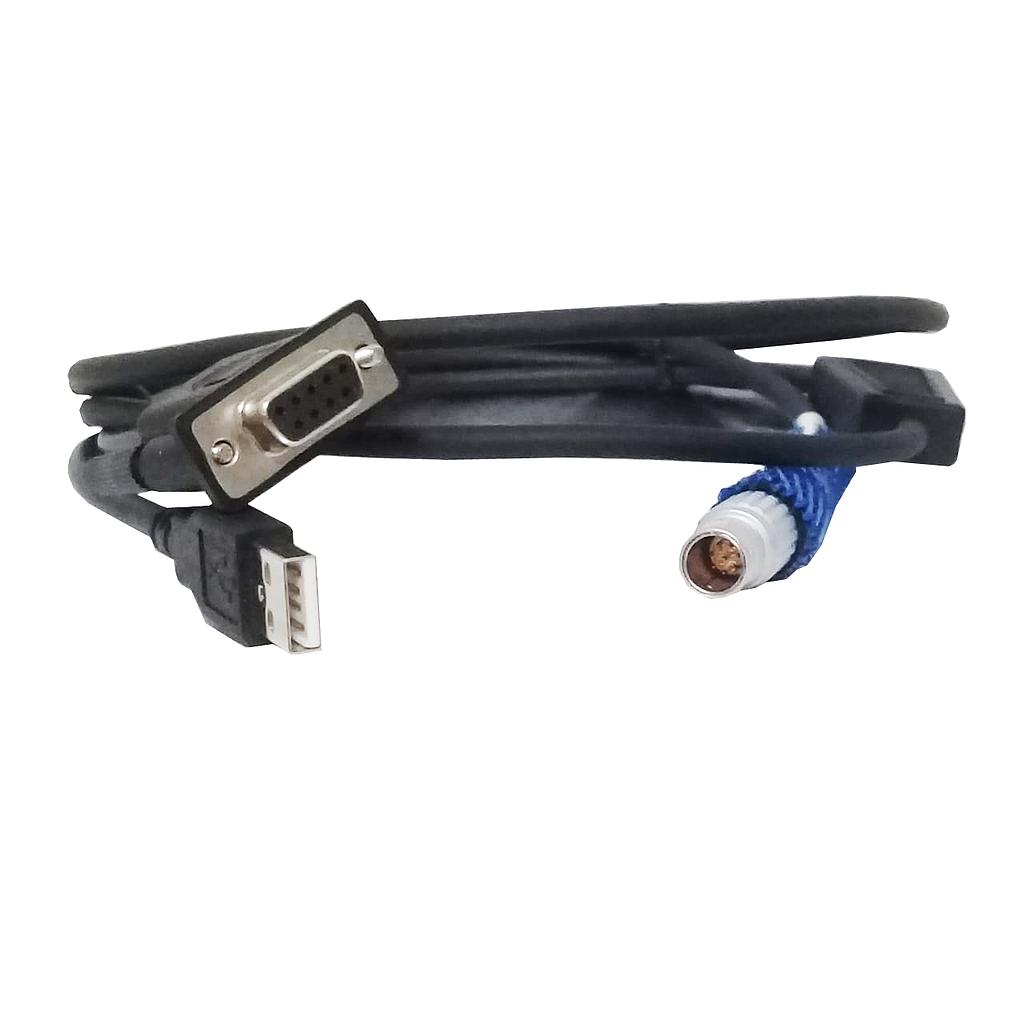 Cable de datos en Y Hi-Target con conexión serial y conexión USB.