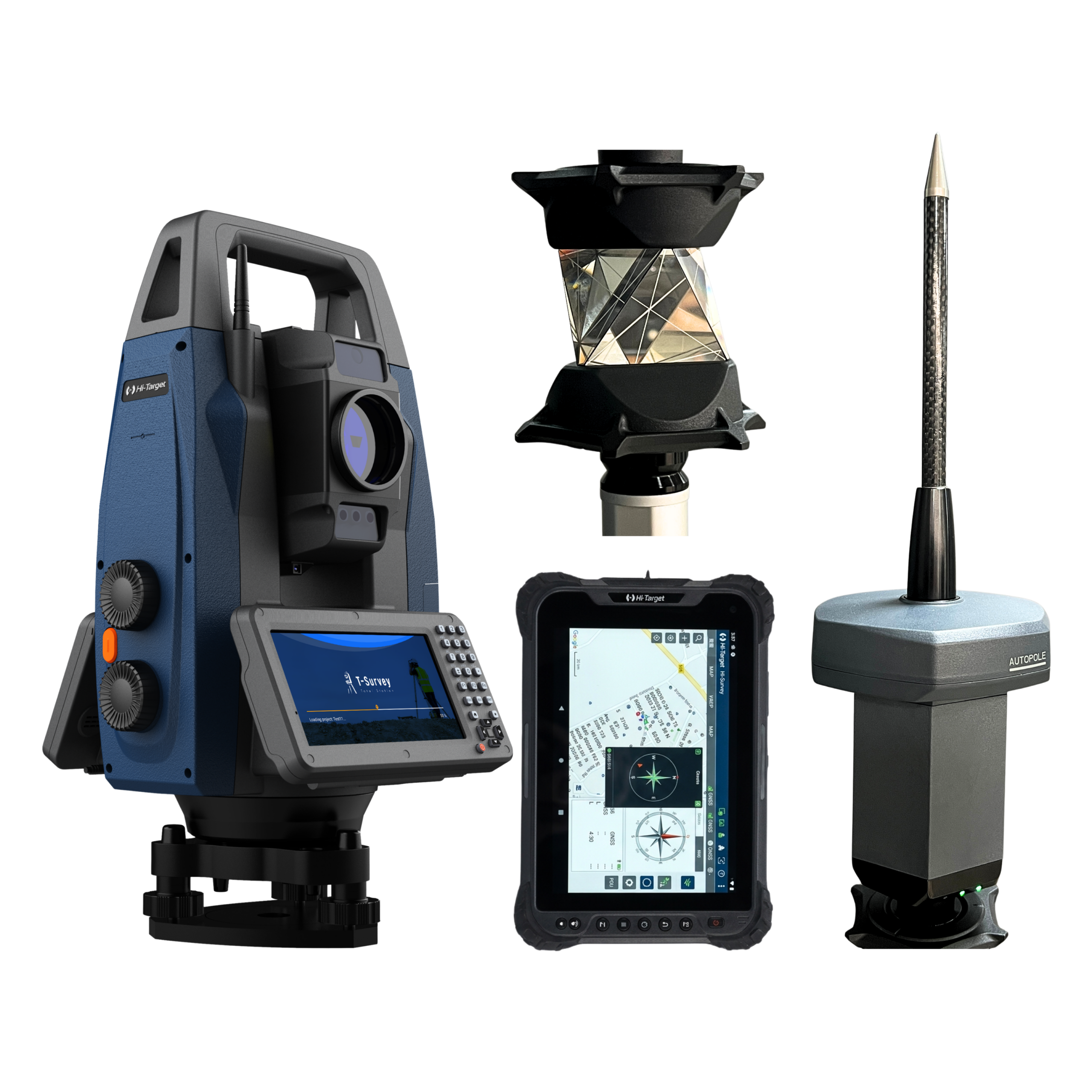 Kit RTS: incluye Prisma 360 + Tablet Qpad X9 + GNSS, marca Hi-Target, modelo SP10Pro